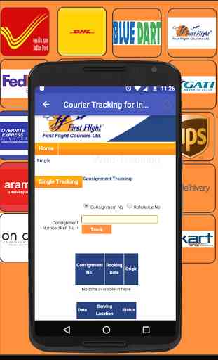 Courier Tracking for Indian 3