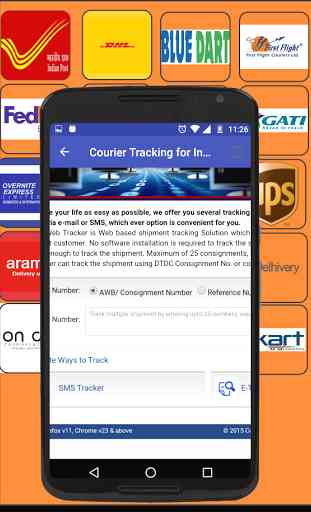 Courier Tracking for Indian 4
