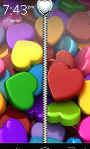 Cute Love Hearts Zip Lock 3