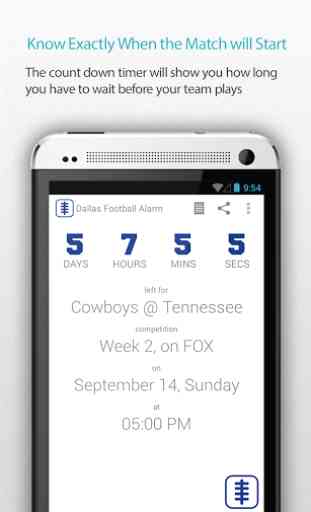 Dallas Football Alarm 1