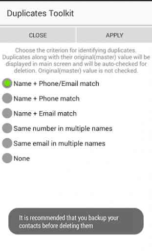 Delete Duplicate Contacts 4