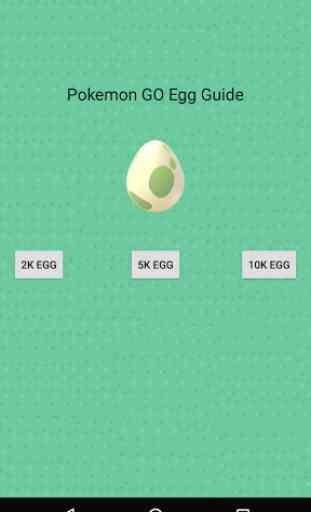 Egg Guide for Pokemon GO 1