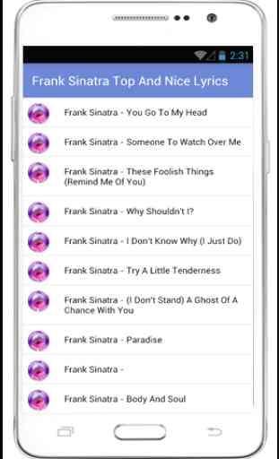 Frank Sinatra Complete Lyrics 1