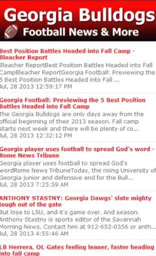 Georgia Football News 2