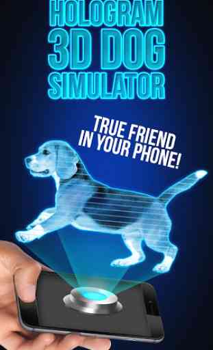 Hologram 3D Dog Simulator 3