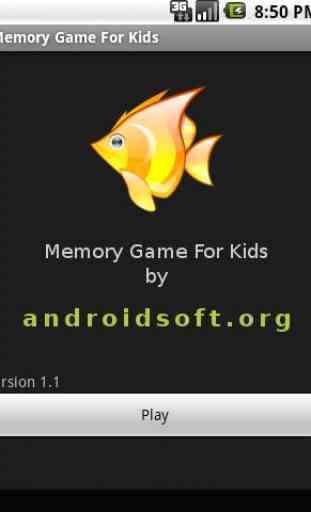 Memory Game For Kids 1