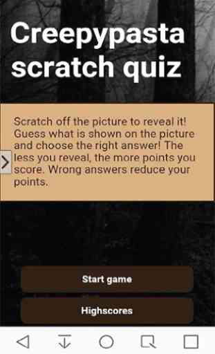 (Old)Creepypasta scratch quiz 1