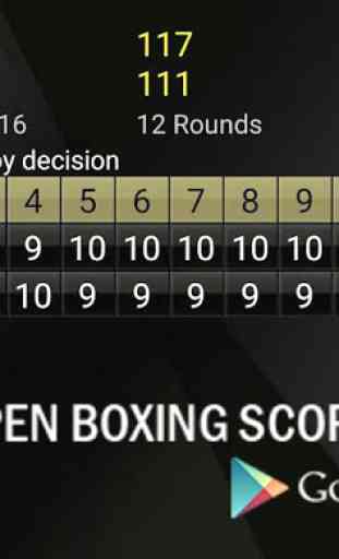 Open Boxing Scorecard 3