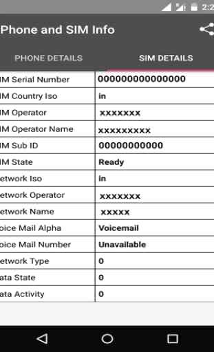 Phone and SIM Info 2