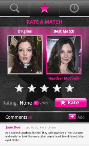 PicFace Celebrity Matchup 1