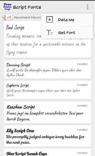 Script Fonts for FlipFont 1