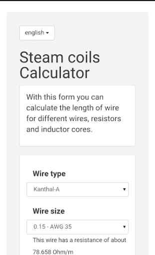 Steam coils Calculator 1