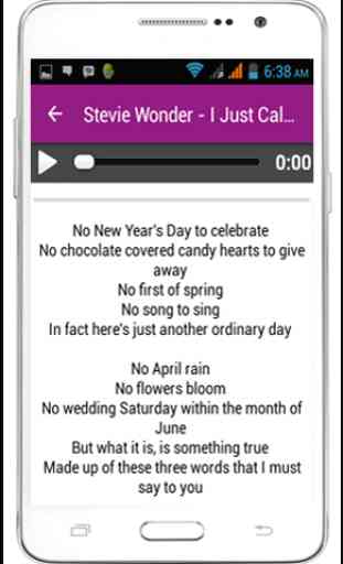 Stevie Wonder Complete Lyrics 1
