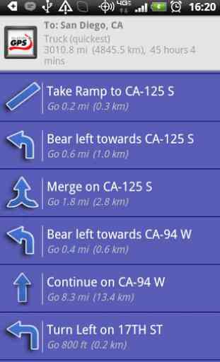 Truck GPS Route Navigation 2
