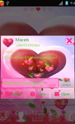 Valentine Heart for GO SMS Pro 1