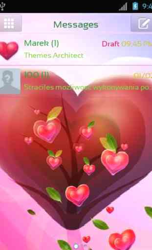 Valentine Heart for GO SMS Pro 2