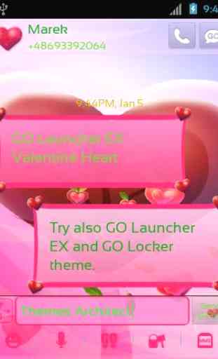 Valentine Heart for GO SMS Pro 3