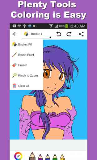 Anime Girls Coloring Game 3