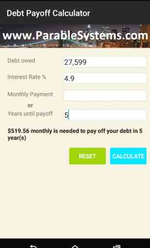 Debt Payoff Calculator 1