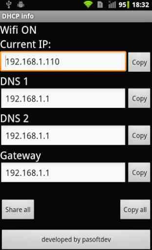 DHCP info 1