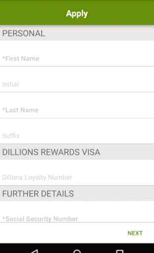 Dillons REWARDS Visa® 2