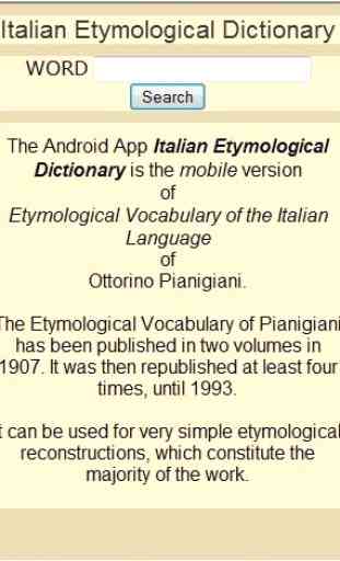 Etymological dictionary 1