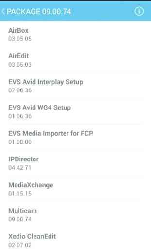 EVS Software Compatibilities 4