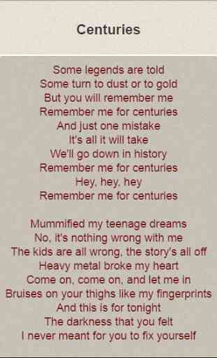 Fall Out Boy Lyrics 2