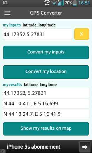 GPS coordinates converter 1