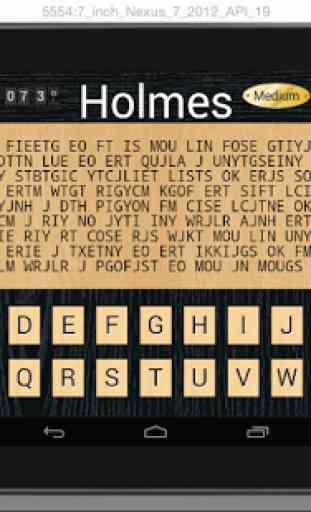 Holmes Cryptic Cipher Puzzle F 3