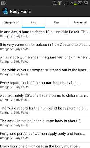 Human Body Facts 2