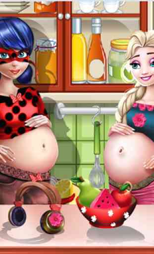Ladybug & Elsa Pregnant BFFs 1