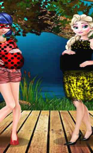 Ladybug & Elsa Pregnant BFFs 2
