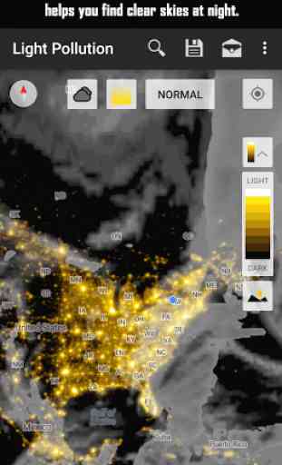 Light Pollution Map - Dark Sky 3