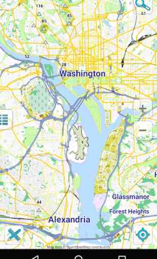 Map of Washington, D.C offline 1