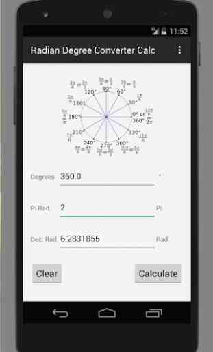 Radian Degree Converter Calc 1