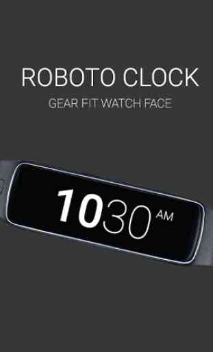 Roboto Clock for Gear Fit 1