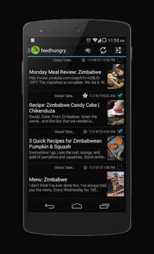 RSS Feed Hungry. Feedly reader 1