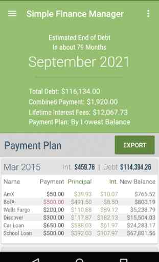 Simple Finance & Debt Manager 2