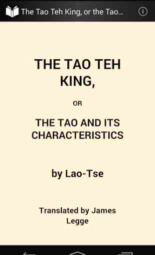 The Tao Teh King 1