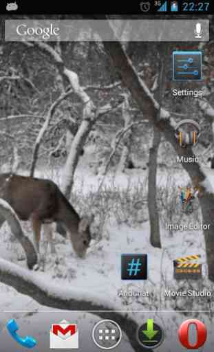 Winter Deer Live Wallpaper 3