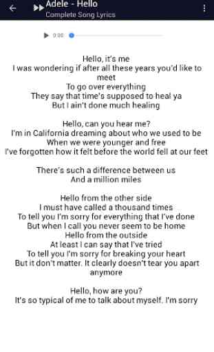 Adele Hello Song Lyrics 3