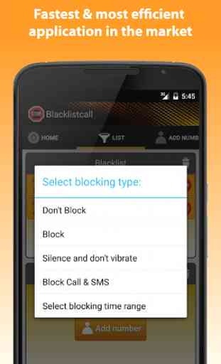 Blacklistcall -Block numbers 3