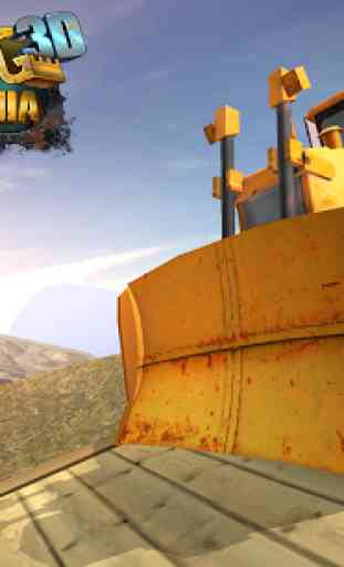 Bulldozer Drive 3D Hill Mania 1