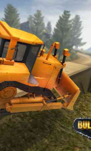 Bulldozer Drive 3D Hill Mania 2