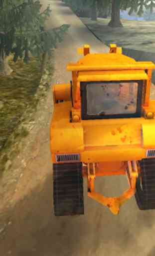 Bulldozer Drive 3D Hill Mania 4