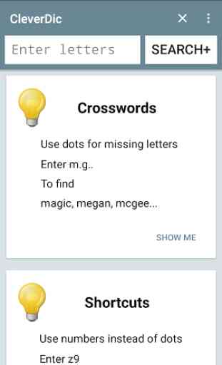CleverDic Crossword Solver 1