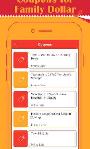 Coupons for Family Dollar App 2
