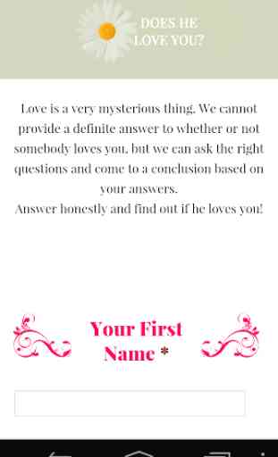 Does He Love Me Quiz 1
