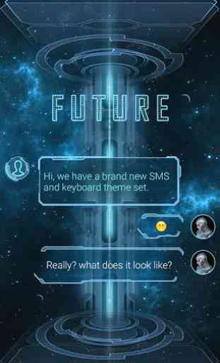 (FREE) GO SMS PRO FUTURE THEME 1